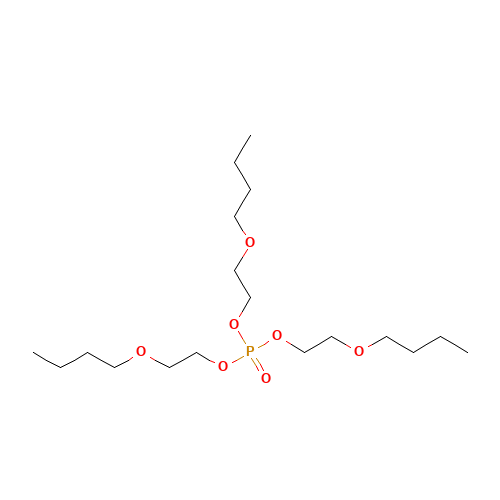 Tris(2-butoxyethyl) phosphate (CAS: 78-51-3) - Chemical Structure and Molecular Formula 