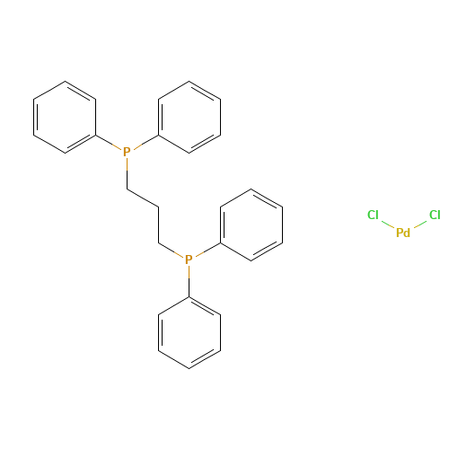 Palladium(2+) chloride - 1,3-propanediylbis(diphenylphosphine) (1:2:1) (CAS: 59831-02-6) - Related Chemical Product
