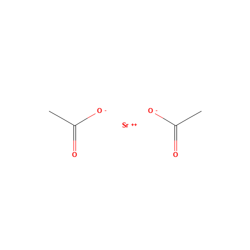 Strontium diacetate (CAS: 543-94-2) - Chemical Structure and Molecular Formula 
