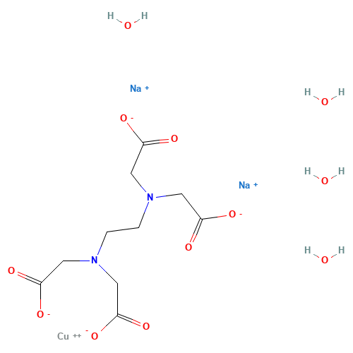 Copper(2+) sodium 2,2',2'',2'''-(1,2-ethanediyldinitrilo)tetraacetate (1:2:1) (CAS: 39208-15-6) - Related Chemical Product