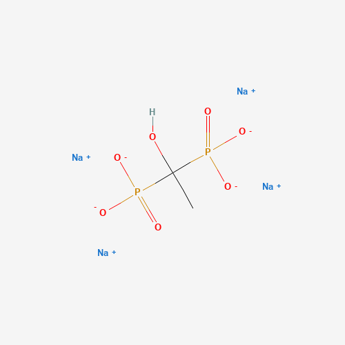 Tetrasodium (1-hydroxy-1,1-ethanediyl)bis(phosphonate) chemical structure Tetrasodium (1-hydroxy-1,1-ethanediyl)bis(phosphonate) (CAS: 3794-83-0) - Chemical Structure and Molecular Formula