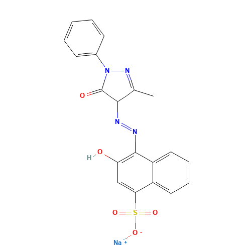 Sodium 3-hydroxy-4-[(E)-(5-hydroxy-3-methyl-1-phenyl-1H-pyrazol-4-yl)diazenyl]-1-naphthalenesulfonate (CAS: 3618-63-1) - Related Chemical Product