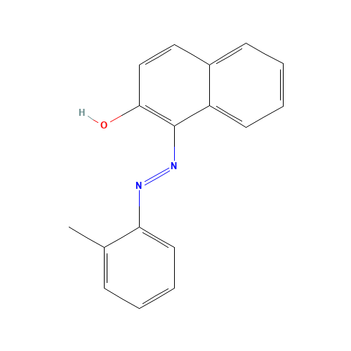 1-(o-tolylazo)naphthalen-2-ol (CAS: 2646-17-5) - Chemical Structure and Molecular Formula 