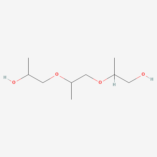 2-[2-(2-Hydroxypropoxy)propoxy]-1-propanol (CAS: 24800-44-0) - Chemical Structure and Molecular Formula 