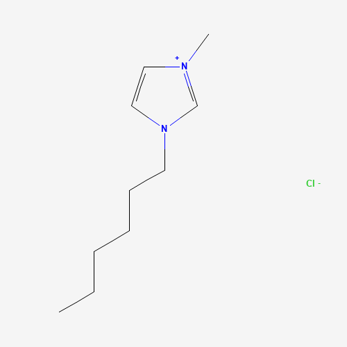 1-Hexyl-3-methyl-1H-imidazol-3-ium chloride (CAS: 171058-17-6) - Chemical Structure and Molecular Formula 