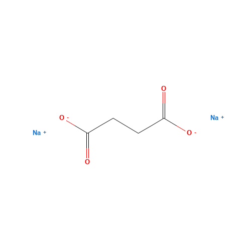 Disodium succinate (CAS: 150-90-3) - Chemical Structure and Molecular Formula 