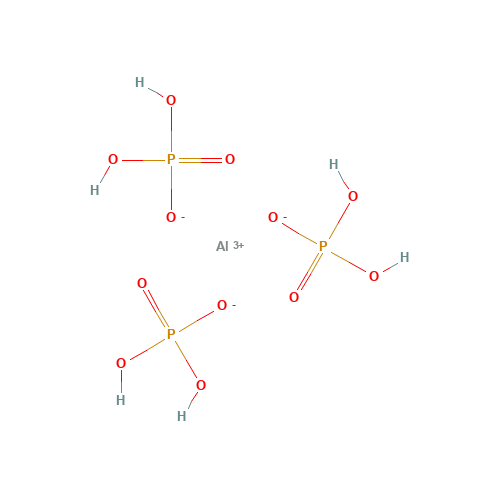Aluminium phosphate (CAS: 13530-50-2) - Chemical Structure and Molecular Formula 