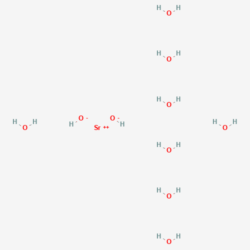 Strontium hydroxide hydrate (1:2:8) (CAS: 1311-10-0) - Chemical Structure and Molecular Formula 