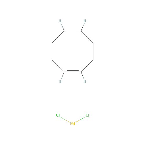 (1Z,5Z)-1,5-Cyclooctadiene - dichloropalladium (1:1) (CAS: 12107-56-1) - Chemical Structure and Molecular Formula 