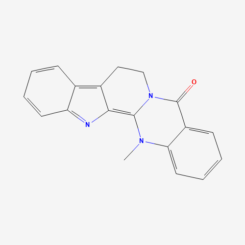 14-Methyl-5-oxo-7,8,13,14-tetrahydro-5H-indolo[2',3':3,4]pyrido[2,1-b]quinazolin-6-ium chloride (CAS: 67909-49-3) - Related Chemical Product