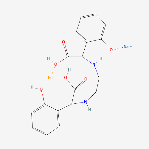sodium; ethane-1,2-diamine; 2-(2-hydroxyphenyl)acetic acid; iron (CAS: 16455-61-1) - Related Chemical Product