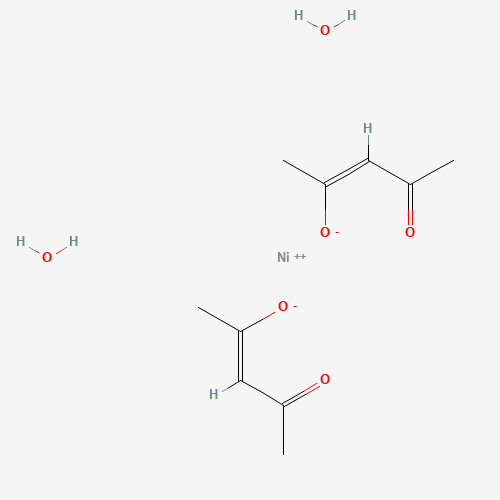 2-penten-2-olate, 4-oxo-, (2Z)-, nickel(2+) salt, hydrate (CAS: 14363-16-7) - Chemical Structure and Molecular Formula 