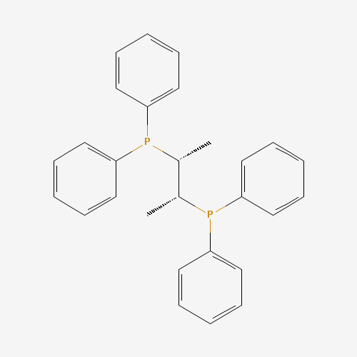 (2R,3R)-2,3-Butanediylbis(diphenylphosphine) (CAS: 74839-84-2) - Chemical Structure and Molecular Formula 