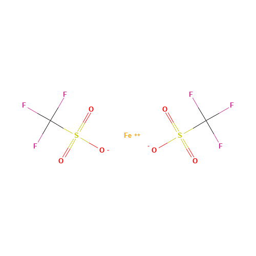 Iron(2+) bis(trifluoromethanesulfonate) (CAS: 59163-91-6) - Chemical Structure and Molecular Formula 