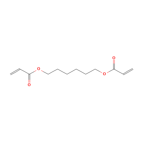 1,6-Hexanediyl bisacrylate (CAS: 13048-33-4) - Chemical Structure and Molecular Formula 