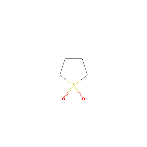 Tetrahydrothiophene 1,1-dioxide (CAS: 126-33-0) - Chemical Structure and Molecular Formula 