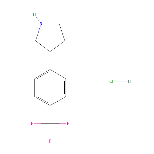 3-(4-(TRIFLUOROMETHYL)PHENYL)PYRROLIDINE HYDROCHLORIDE (CAS: 1095545-12-2) - Related Chemical Product