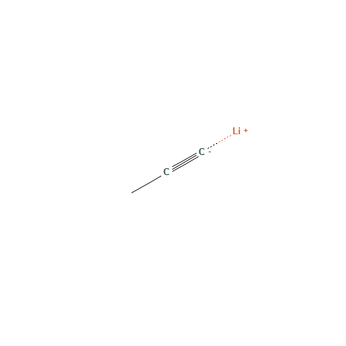 1-Propyn-1-yllithium (CAS: 4529-04-8) - Chemical Structure and Molecular Formula 