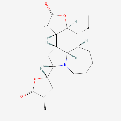 (2S,7aR,8R,8aS,11S,11aS,11bR,11cR)-8-Ethyl-11-methyl-2-[(2S,4S)-4-methyl-5-oxotetrahydro-2-furanyl]dodecahydroazepino[3,2,1-hi]furo[3,2-e]indol-10(2H)-one (CAS: 6879-01-2) - Chemical Structure and Molecular Formula 