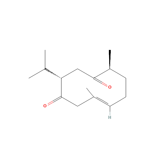 (3S,6E,10S)-3-Isopropyl-6,10-dimethyl-6-cyclodecene-1,4-dione (CAS: 13657-68-6) - Related Chemical Product