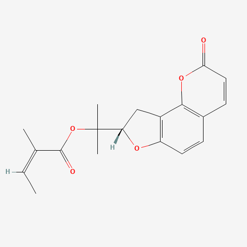 2-[(8S)-2-Oxo-8,9-dihydro-2H-furo[2,3-h]chromen-8-yl]-2-propanyl (2Z)-2-methyl-2-butenoate (CAS: 5058-13-9) - Related Chemical Product