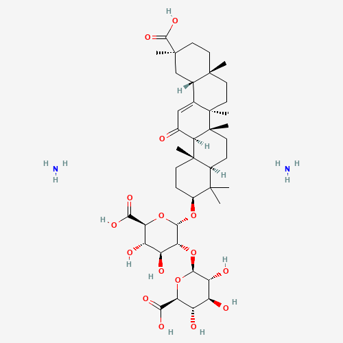 (5ξ,8ξ,10ξ,17ξ,18ξ)-29-Hydroxy-11,29-dioxoolean-12-en-3-yl 2-O-hexopyranuronosylhexopyranosiduronic acid diammoniate (CAS: 79165-06-3) - Related Chemical Product