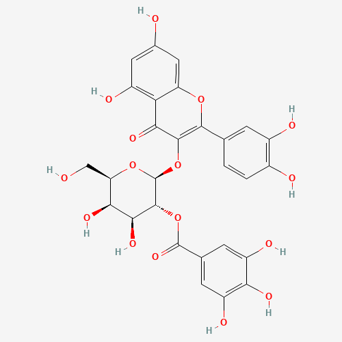 2-(3,4-Dihydroxyphenyl)-5,7-dihydroxy-4-oxo-4H-chromen-3-yl 2-O-(3,4,5-trihydroxybenzoyl)-b-D-galactopyranoside (CAS: 53209-27-1) - Related Chemical Product