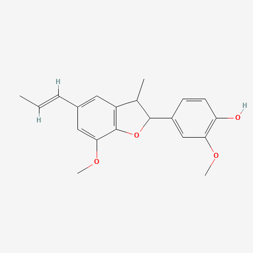2-Methoxy-4-{7-methoxy-3-methyl-5-[(1E)-1-propen-1-yl]-2,3-dihydro-1-benzofuran-2-yl}phenol (CAS: 2680-81-1) - Related Chemical Product