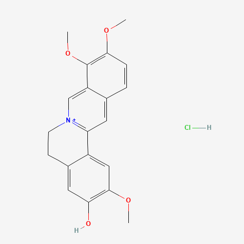JATRORRHIZINE HYDROCHLORIDE (CAS: 960383-96-4) - Chemical Structure and Molecular Formula 