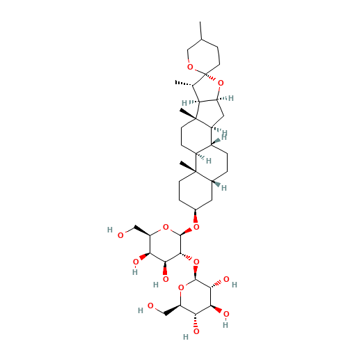(3b,5b)-Spirostan-3-yl 2-O-b-D-glucopyranosyl-b-D-galactopyranoside (CAS: 41059-79-4) - Related Chemical Product