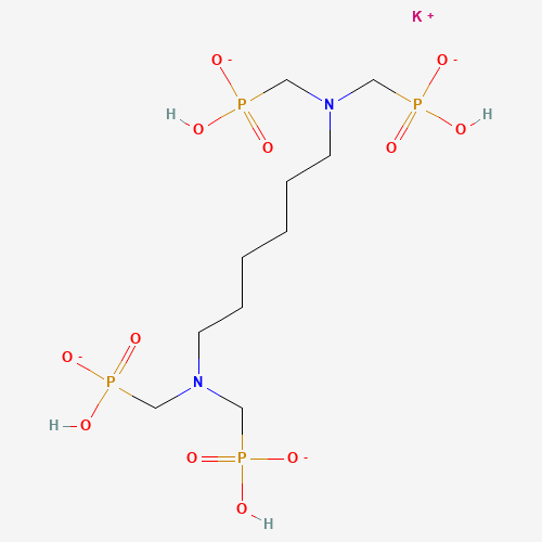 (Hexane-1,6-diylbis(nitrilobis(methylene)))tetrakisphosphonic acid, potassium salt (CAS: 38820-59-6) - Chemical Structure and Molecular Formula 