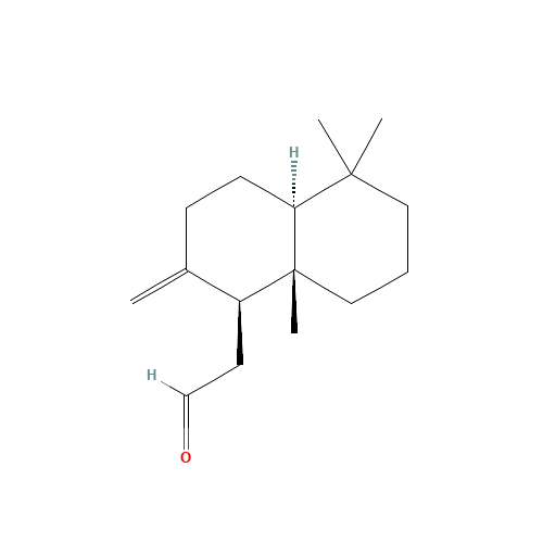 (1S,4aS,8aS)-Decahydro-5,5,8a-trimethyl-2-methylene-1-naphthaleneacetaldehyde (CAS: 3243-36-5) - Related Chemical Product