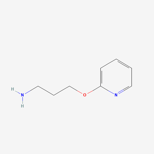 3-(PYRIDIN-2-YLOXY)PROPAN-1-AMINE (CAS: 125767-31-9) - Chemical Structure and Molecular Formula 