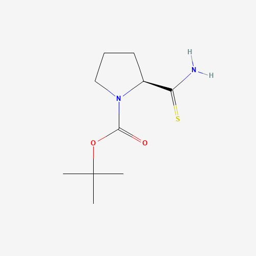 2-Methyl-2-propanyl (2S)-2-carbamoyl-1-pyrrolidinecarboxylate (CAS: 101410-18-8) - Chemical Structure and Molecular Formula 