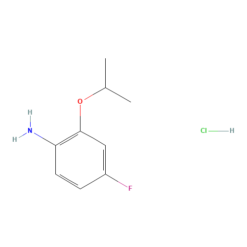 4-Fluoro-2-isopropoxyaniline (CAS: 380430-47-7) - Chemical Structure and Molecular Formula 
