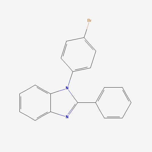 1-(4-Bromophenyl)-2-phenyl-1H-1,3-benzodiazole (CAS: 760212-58-6) - Chemical Structure and Molecular Formula 