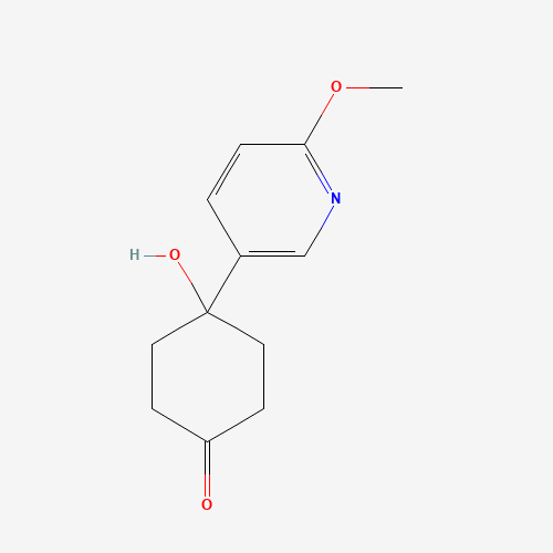 4-Hydroxy-4-(6-methoxy-3-pyridinyl)cyclohexanone (CAS: 708273-57-8) - Related Chemical Product