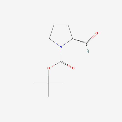 2-Methyl-2-propanyl 2-formyl-1-pyrrolidinecarboxylate (CAS: 73365-02-3) - Chemical Structure and Molecular Formula 