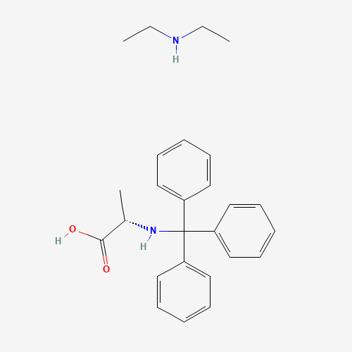 Trityl-L-Alanine diethylammonium salt (CAS: 80514-65-4) - Chemical Structure and Molecular Formula 