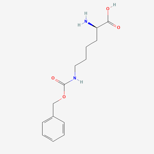 N6-[(Benzyloxy)carbonyl]lysine (CAS: 34404-32-5) - Chemical Structure and Molecular Formula 