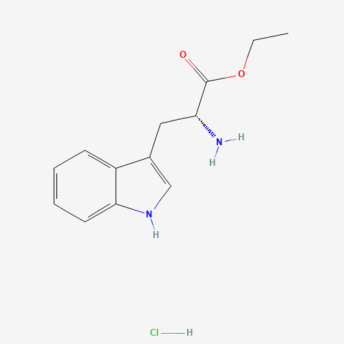 H-D-TRP-OET HCL (CAS: 61535-49-7) - Chemical Structure and Molecular Formula 