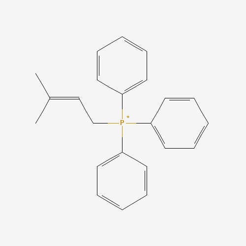 (3-Methyl-2-buten-1-yl)(triphenyl)phosphonium (CAS: 52750-95-5) - Chemical Structure and Molecular Formula 