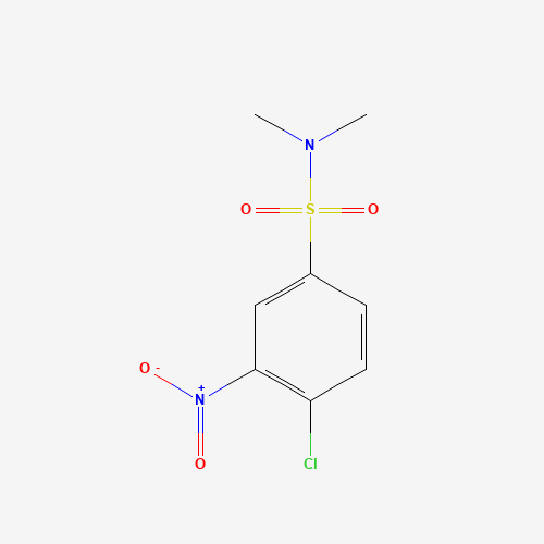 4-Chloro-N,N-dimethyl-3-nitrobenzenesulfonamide (CAS: 137-47-3) - Chemical Structure and Molecular Formula 