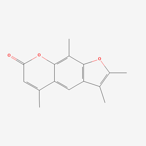 2,3,5,9-tetramethyl-7H-furo[3,2-g][1]benzopyran-7-one (CAS: 113969-43-0) - Chemical Structure and Molecular Formula 