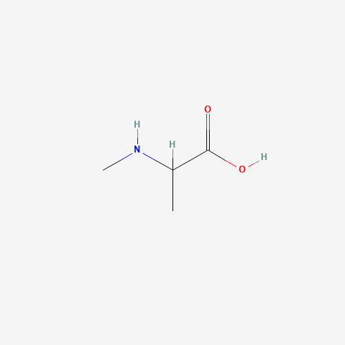 N-Methylalanine (CAS: 600-21-5) - Chemical Structure and Molecular Formula 
