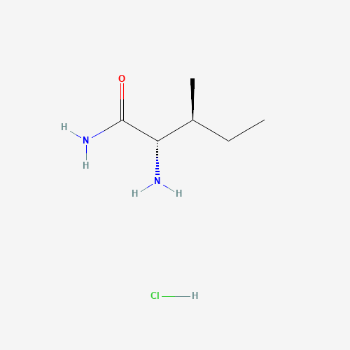 L-Isoleucinamide hydrochloride (CAS: 10466-56-5) - Chemical Structure and Molecular Formula 