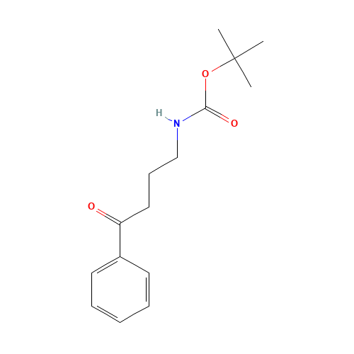 2-Methyl-2-propanyl (4-oxo-4-phenylbutyl)carbamate (CAS: 116437-41-3) - Chemical Structure and Molecular Formula 
