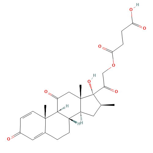 4-{[(16b)-17-Hydroxy-16-methyl-3,11,20-trioxopregna-1,4-dien-21-yl]oxy}-4-oxobutanoic acid (CAS: 27303-92-0) - Related Chemical Product