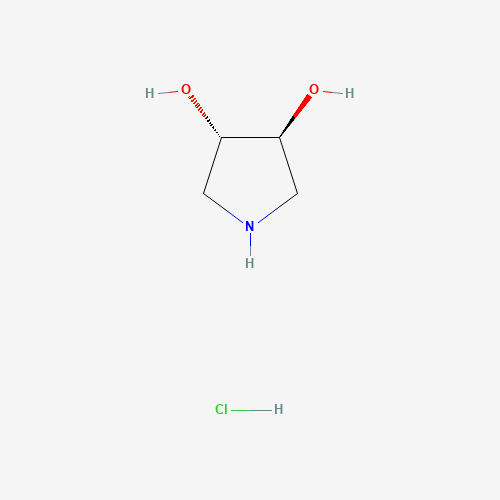 (3S,4S)-3,4-Pyrrolidinediol hydrochloride (CAS: 276862-76-1) - Chemical Structure and Molecular Formula 