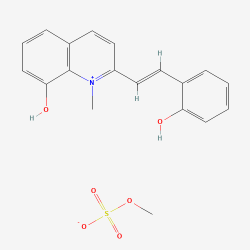 2-[(E)-2-(2-hydroxyphenyl)vinyl]-1-methyl-quinolin-1-ium-8-ol; methyl hydrogen sulfate (CAS: 6964-61-0) - Related Chemical Product